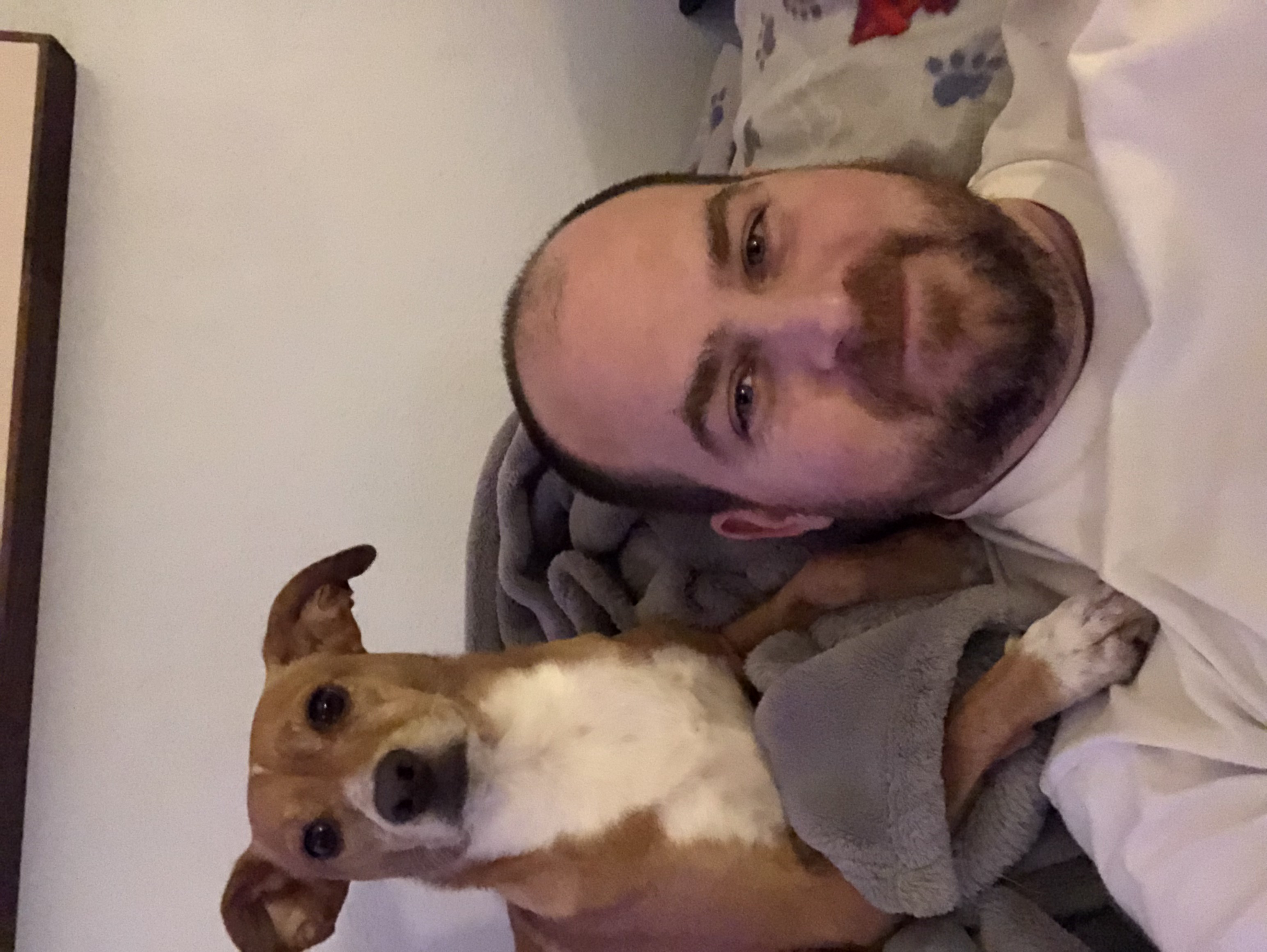 Justin and dog